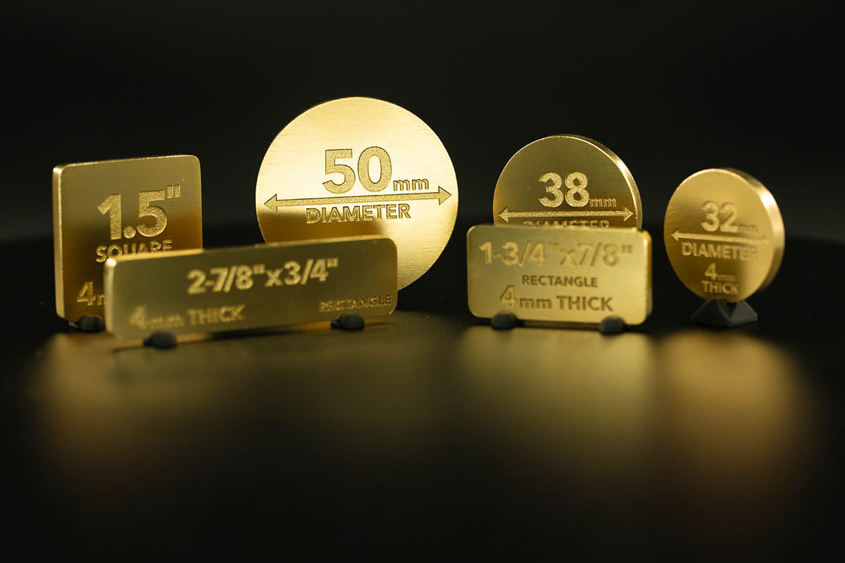 Brass Square Blank 1.5 inches