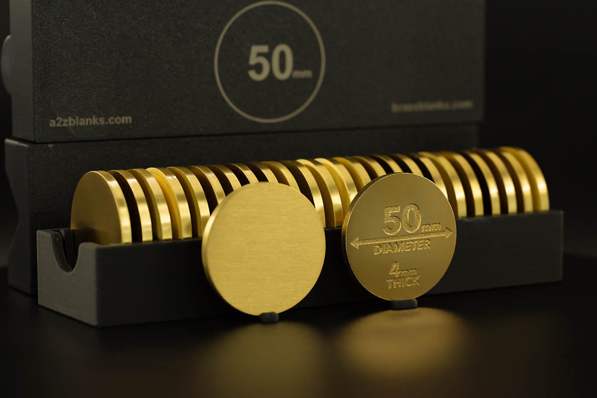Brass Coin Blank 50mm