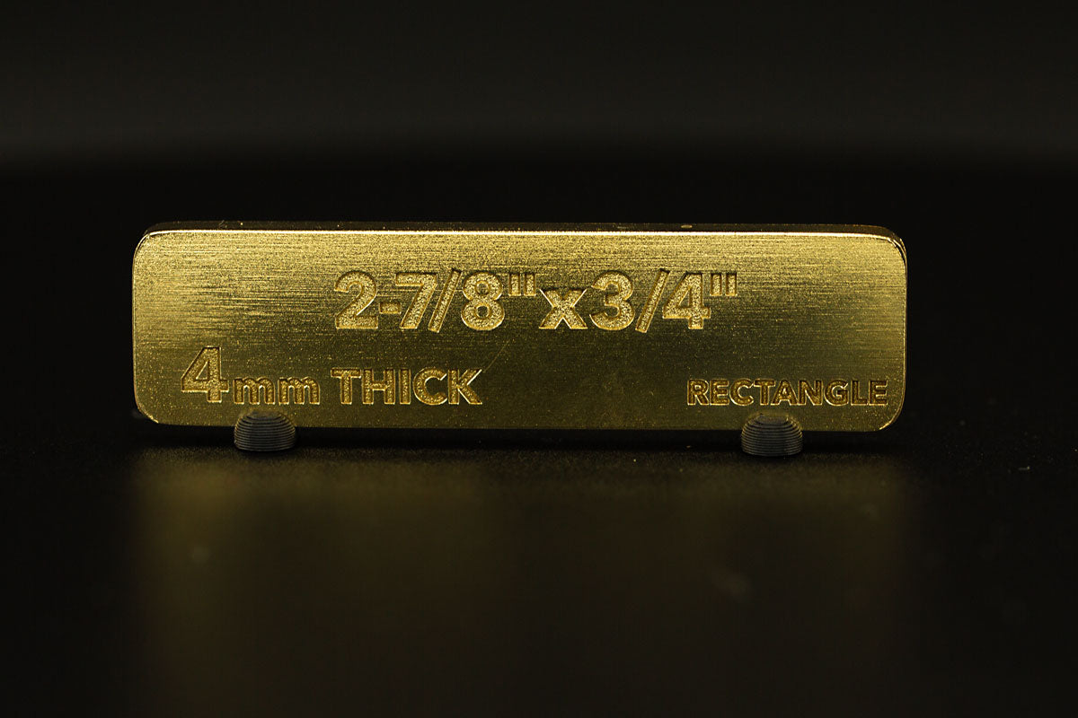 Brass Rectangle Blank Medium