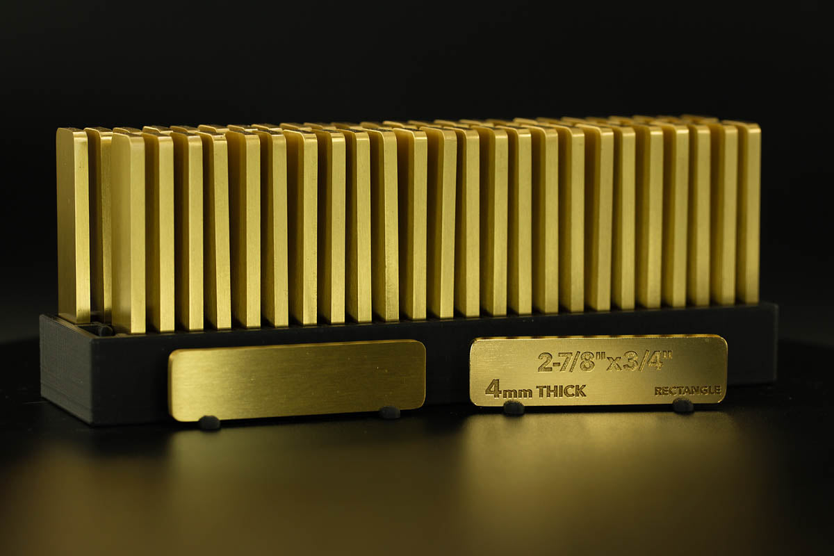 Brass Rectangle Blank Medium